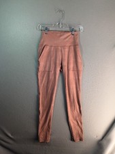 Aerie Chill Play Move High Waisted Activewear Leggings Small Blush Pink Stretch