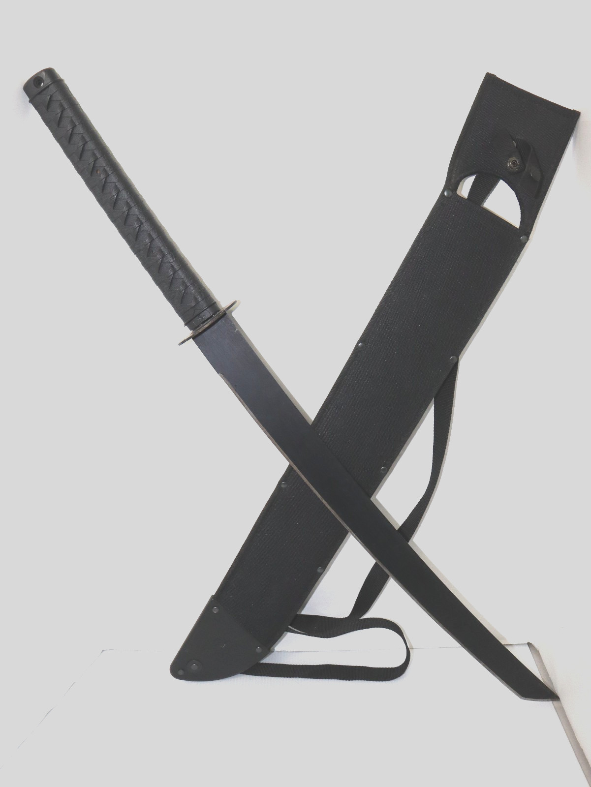 Cold Steel Black Tactical Katana Sword 24" Blade Sheath 36" Overall
