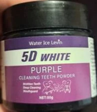 Purple Teeth Cleaning Powder Deep Whitening Polishing Fresh Breath Beauty Gift