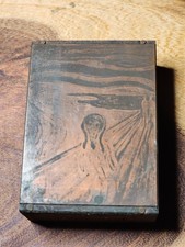1919 The Scream Edvard Munch Copper Printing Block Union Engraved
