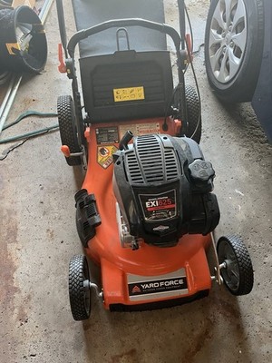 Yard Force 21  Gas Lawn Mower Briggs & Stratton EXi625 w/ Rear Bag - Runs Great
