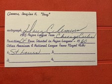 Doug Clemens🔥🔥MLB Debut: 1960 St. Louis Cardinals 🔥🔥Autograph🔥🔥