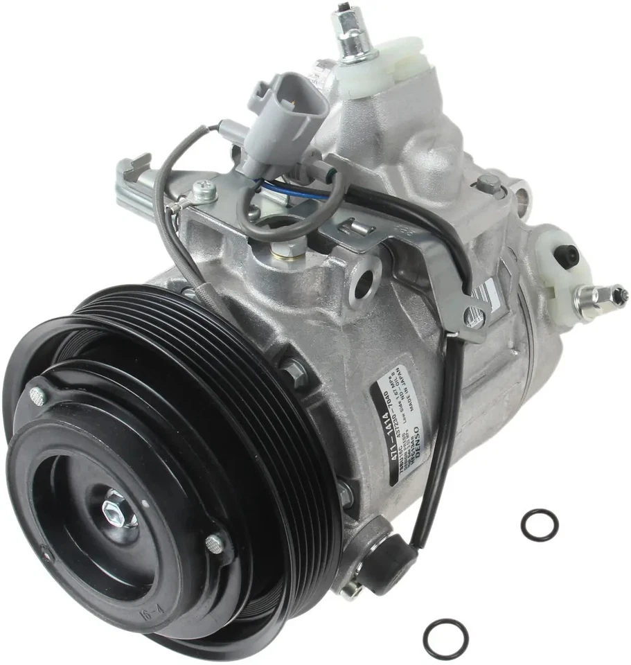 DENSO 471-1414 Compressor w/ Clutch For 02-05 Lexus SC430 - Image 3 of 4