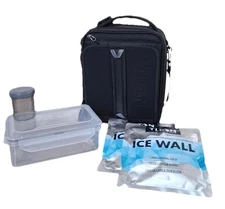 Titan Arctic Zone Fridge Cold Crush Resistant Lunch Pack w 2 Ice Walls Black P1
