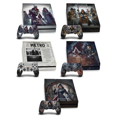 ASSASSIN'S CREED SYNDIKAT GRAFIKEN VINYL SKIN FOR SONY PS4 CONSOLE & DUALSHOCK 4