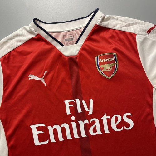 ARSENAL PUMA 2016/2017 FOOTBALL SOCCER HOME JERSEY #11 OZIL SIZE “M” 749712 - Picture 4 of 15