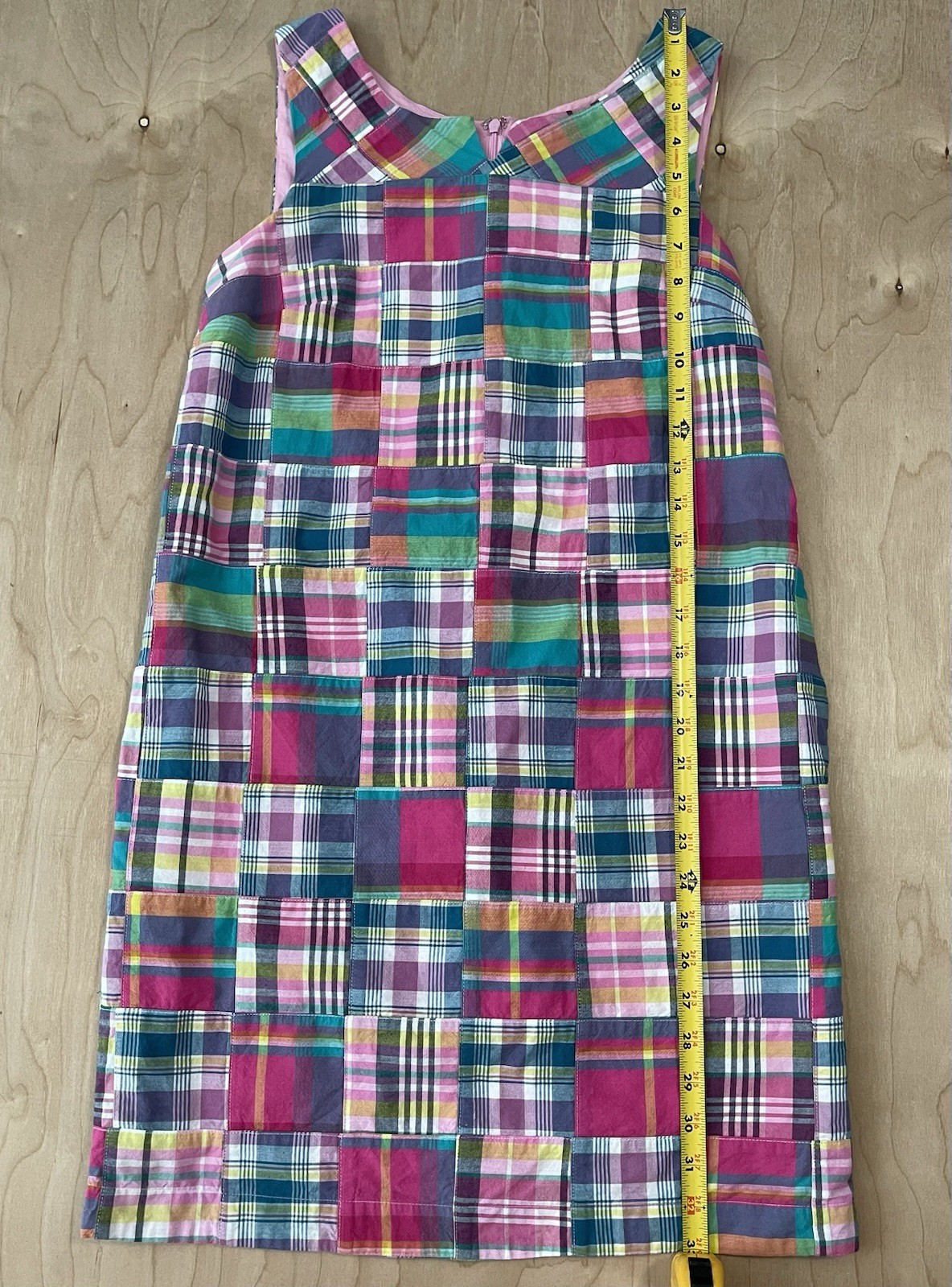 Talbots Plaid Petites Multi Patchwork Romper Dres… - image 18