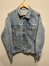 Vintage Guess Jacket Mens Blue Denim VTG 80s Georges Marciano USA Trucker MINT L