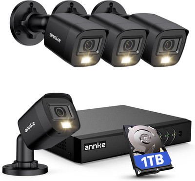 8CH H.65+ 3K Lite Wired Security Camera System with AI Human/Vehicle Detection,