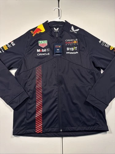 NWT Men's XL Castore F1 Oracle Red Bull Racing Full Zip Soft Shell Jacket