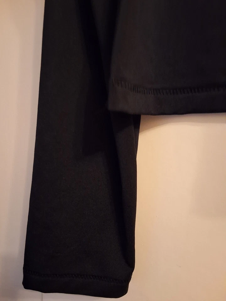 Damen Top Langarm Shirt Schwarz XL Stretch Ganz Leicht Transparent Nie Getragen - Bild 3 von 4
