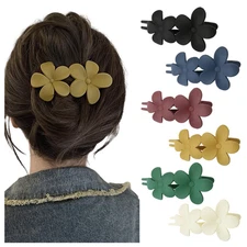 Hair Claw Clips, 6 Pcs Strong Hold Matte Claw Hair Clips, Duckbill Clip Vintage 