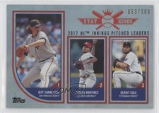 2018 Big League Stat Kings Trio Rainbow Foil Gerrit Cole Jeff Samardzija 0b0