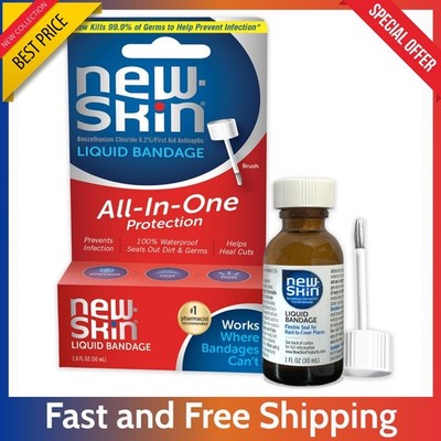 New-Skin Liquid Bandage   Waterproof Protection for Scrapes & Minor Cuts 1 fl oz