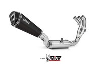 Mivv Delta Race Komplett-Auspuff Inox Schwarz FüR Yamaha Tracer 9/GT/GT+ 2021-24