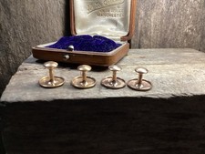 Vintage 14k Rose Gold Filled 3 Dress Studs Tuxedo Shirt Buttons  1 Collar Stud