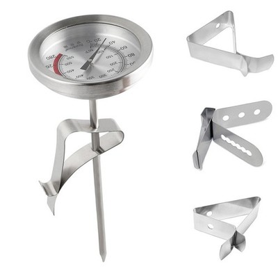 Multifunktionale 2 Stück Edelstahl Thermometer Clips für Kaffee und BBQ