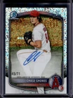 2025 Bowman Draft Chase Shores Chrome Auto Sparkle Refractor 1st #/71 Angels