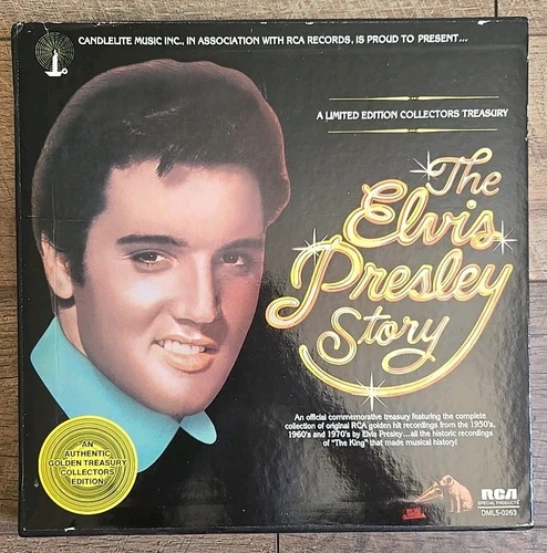 VTG 5 Record Box Set The Elvis Presley Story DML5-0263 LP 12" Vinyl 1977 Limited