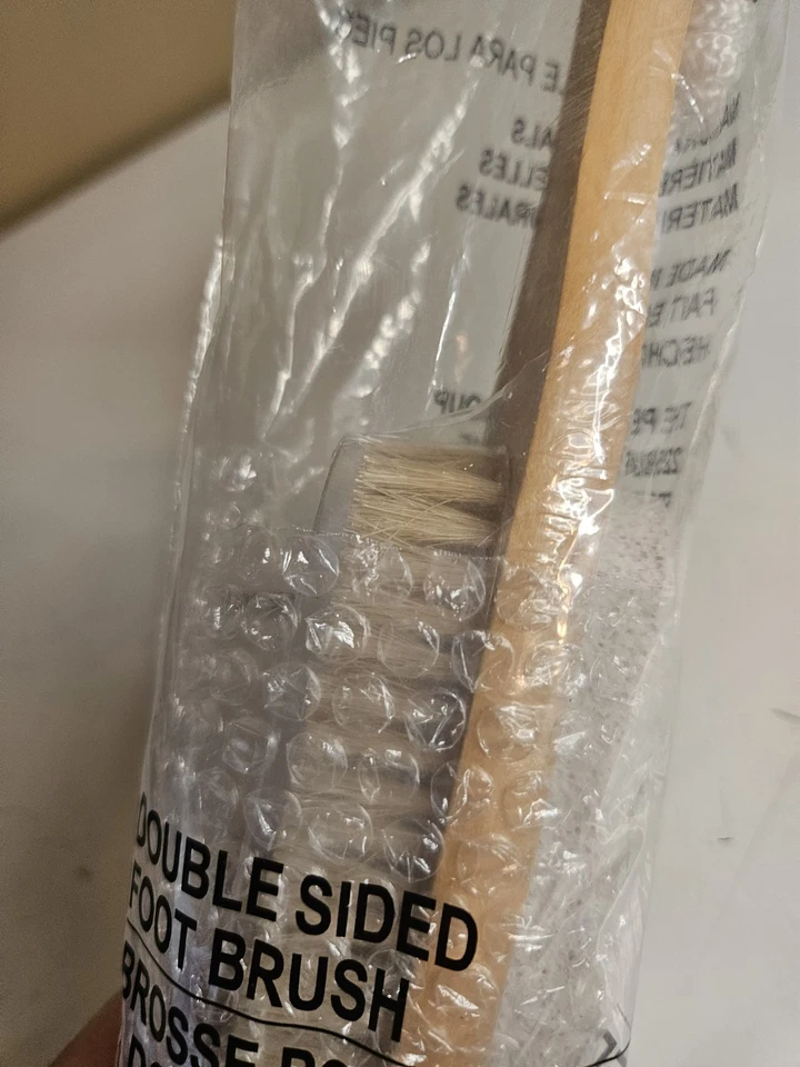 Cepillo de pie de madera Avon depurador de doble cara color natural piedra pómez nuevo Foto 4 de 4