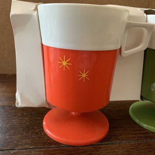 Vintage GITSware RARE Therma Cups 8 Oz Pedestal In Original Package NOS - Picture 4 of 8