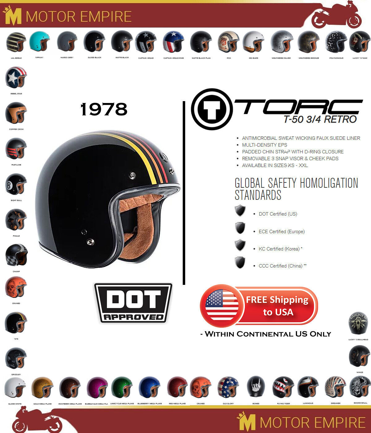 Gloss Black Polygonious, Small TORC Unisex-Adult Cruiser-Motorcycles Helmet 