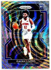 2021-22 Panini Prizm Basketball Silver Wave RC Rookie #296 Isaiah Livers