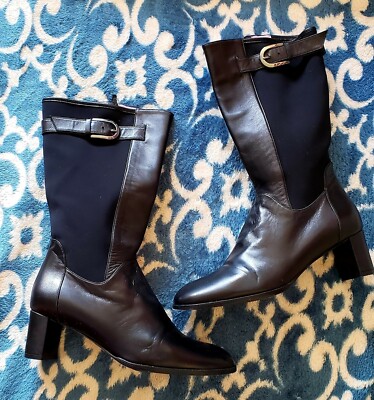 TARYN ROSE $495 BLACK LEATHER GORTEX STYLISH