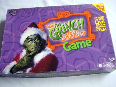 How the Grinch Stole Christmas Game 2000 University Games #01453