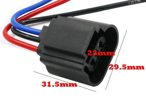 Extension Wire Pigtail Female P 9008 H13 Head Light Harness Bulb Replacement 12V - Picture 3 of 4