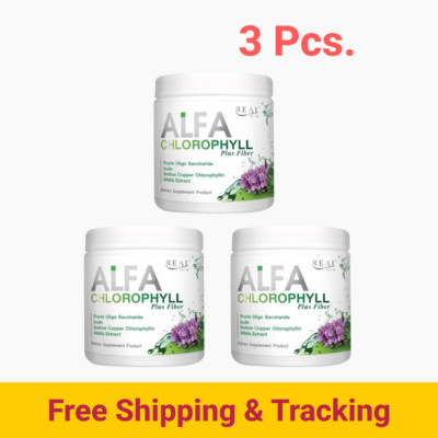 3x Chlorophyll Plus Fiber Drink Super Detox Toxins Blood Flush Alfa 100g