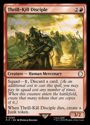 MTG Fallout R Thrill-Kill Disciple #0068