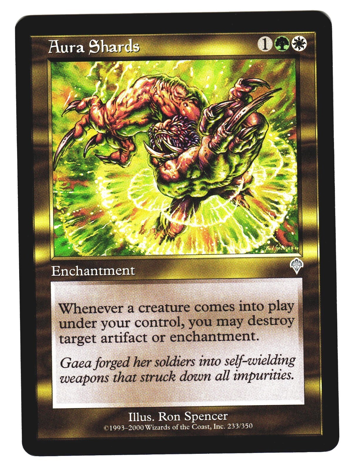 Magic The Gathering MTG - INVASION 2000 INV - #233 Aura Shards LP NM LOT2