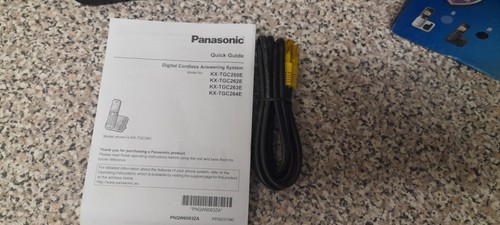 Panasonic KX-TGC263 Cordless Telephone Phone Answering Machine TRIPLE SET Black - Zdjęcie 4 z 8