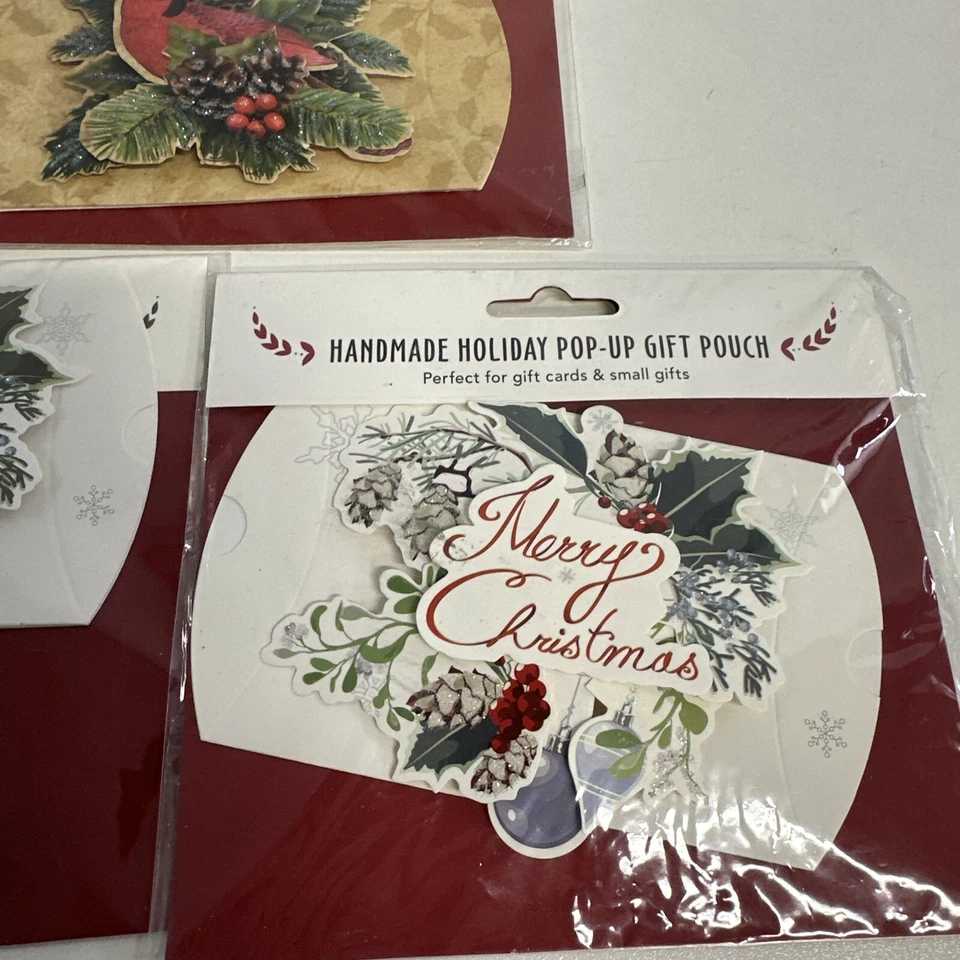Handmade Holiday Pop-up Gift Card Envelope NEW 10-PACK/2 styles $30 Retail 10 - Image 2 of 4