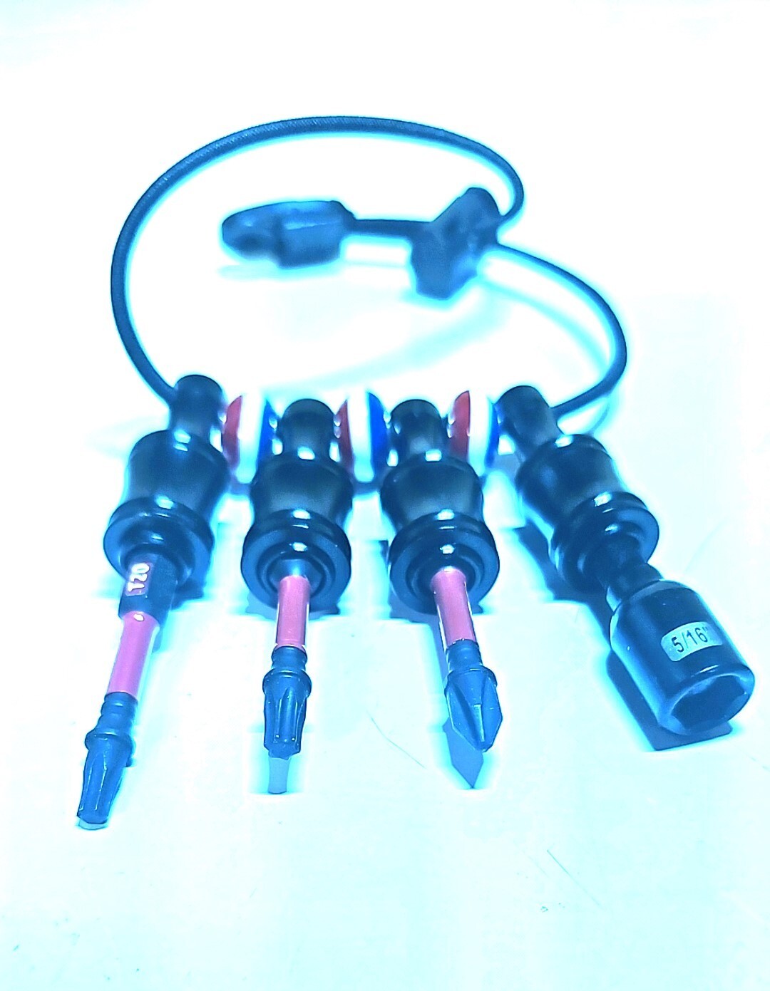 Great Gift for the DIY'er. Drill Daddy Driver Bit Holder with 4 drive bits