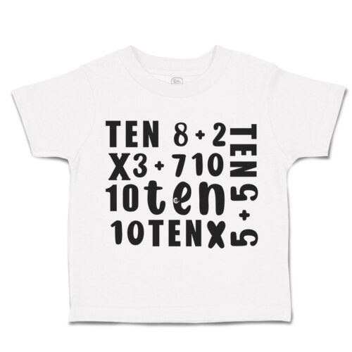 Toddler T-Shirt 3 Plus 7 15 Plus 13 Plus 2 Style A Cakes Boy & Girl Clothes - Picture 1 of 21