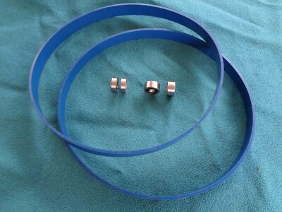  2 BLUE MAX  BAND SAW TIRES AND GUIDE BEARINGS FOR SHOPSMITH MARK V 11'' BAND SAW