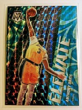 Anthony Davis 2020-21 Panini Mosaic ELEVATE Reactive Blue Prizm /99 Lakers 🔥