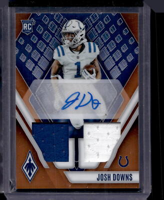 2023 Panini Phoenix #RAD-JD Josh Downs RPS Rookie Auto Dual