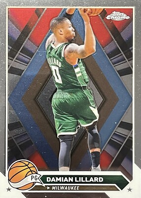 2023-24 Topps Chrome DAMIAN LILLARD Milwaukee Bucks 