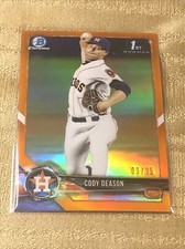 2018 Bowman Draft Chrome Cody Deason 1st Bowman Orange Refractor   #9/25