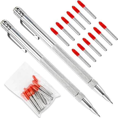 Metal Scribe Tool Premium Aluminium Tungsten Carbide Tip Scriber Etching Pens - Picture 3 of 21