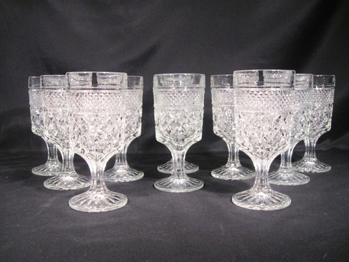 Anchor Hocking Wexford Pitcher 10 Water Goblets Set of 11 - Picture 5 of 12