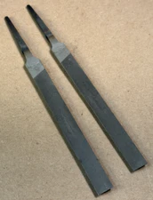 NOS Pair Vintage Crescent Nicholson 04762N 4" Half Round Smooth  File