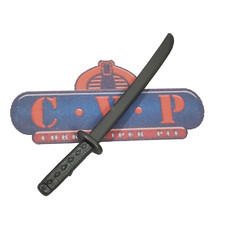 G I JOE Accessory     Silver Ninja Long Sword  2002 Snake Eyes 
