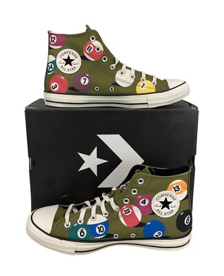 NEW Converse Chuck Taylor All Star Hi Billards Green Shoes Mens Sz 11.5 A04493C