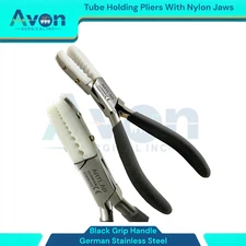 Tube Holding Nylon Jaws Pliers Jewelry Making Tools Jewelry Making Pliers Black