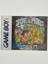 Joe & Mac (GameBoy Nintendo) Instruction Booklet Manual Only.