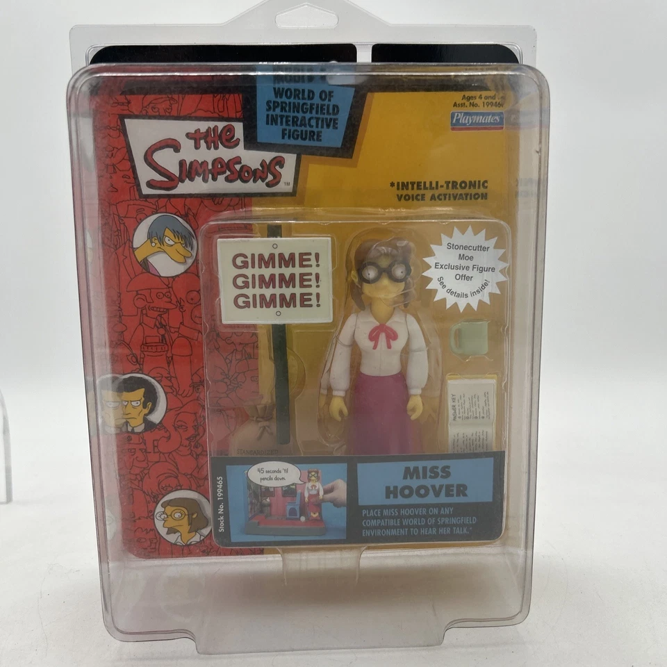 Nuevo en caja Los Simpson Miss Hoover World of Springfield Series #14 Playmates + Estuche Foto 3 de 4